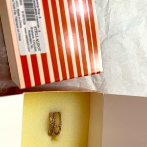 Stella & Dot Imperial Stacking Rose Gold Rings Size 8